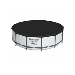 Бассейн каркасный Bestway Steel Pro MAX 5618W, 396×122 см, фильтр-насос, лестница, тент, круглый