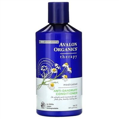 Avalon Organics, Кондиционер против перхоти, Ромашка аптечная, 397 мл (14 ж. унций)