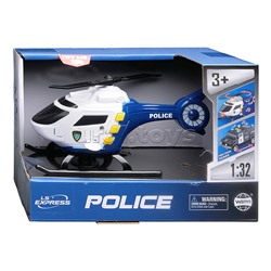 Вертолет "Полиция" 1:32 (свет, звук) в коробке