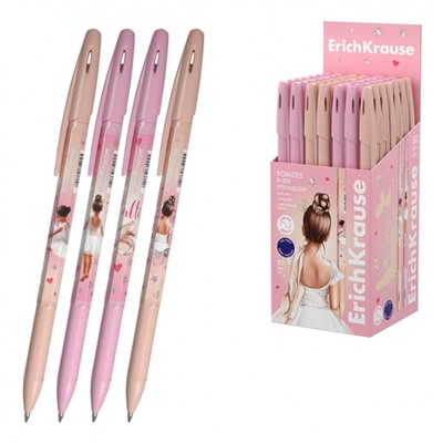 Ручка шариковая R-301 Stick&Grip Pointes синяя 0.7мм 61004 ErichKrause