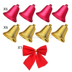 Набор новогодних украшений "Колокольчики" (13 шт х 4см)