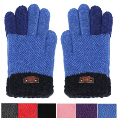 Перчатки вязаные детские "цветок"