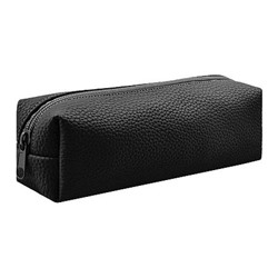 Пенал-косметичка 200х60х55 мм 72019 "ЧЕРНЫЙ" искусственная кожа Феникс