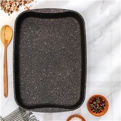 Противень Granit Ultra, 36,5×26×5,5 см, антипригарное покрытие, цвет чёрный