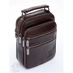 Сумка мужская кожаная 634M brown Fuzhiniao