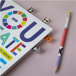 Закладки с клеевым краем 15х50мм 4диз. х20шт. пластик фигурные "Cute Stories" 090922 Хатбер