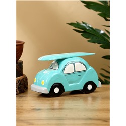 Сувенир «Машинка с серфом», 17×6×9 см, дерево, бирюзовый