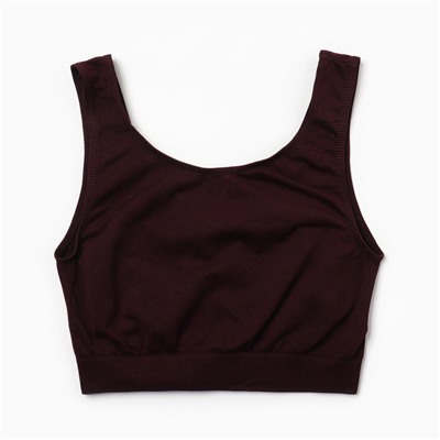 Бюстье женское Giulia, цвет темно-бордовый, размер 42-46 (S-M)