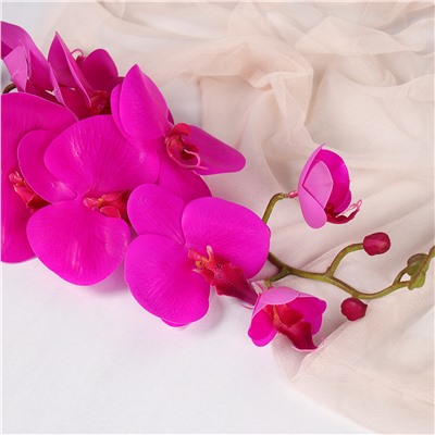 Цветок искусственный Орхидея 120 см 9 цветков / 149NA-26 /уп 15/150/ (фуксия в крапинку )