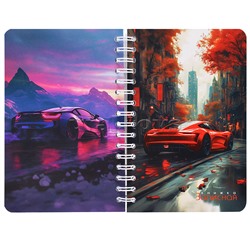 Записная книжка - перевертыш 80л. А6 на гребне "Авто"