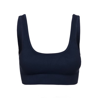 Топ спортивный в рубчик женский ONLYTOP, размер S, синий