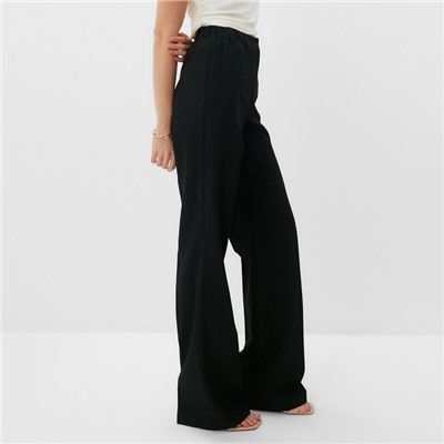 Брюки женские прямые MINAKU: Classic, чёрные, размер 50