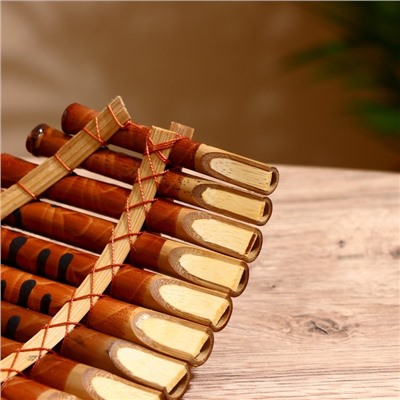 Сувенирный музыкальный инструмент «Флейта», 30×5×18 см, МИКС