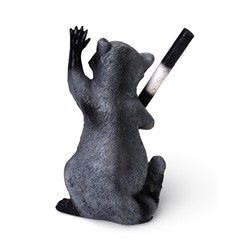 Садовая фигура из полистоуна «Енот-гаишник», 18×16×30 см