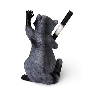 Садовая фигура из полистоуна «Енот-гаишник», 18×16×30 см