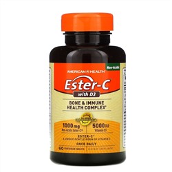 American Health, Ester-C с D3, 60 вегетарианских таблеток