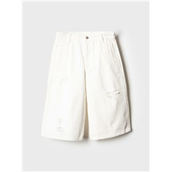 Шорты текстильные джинсовые для девочек