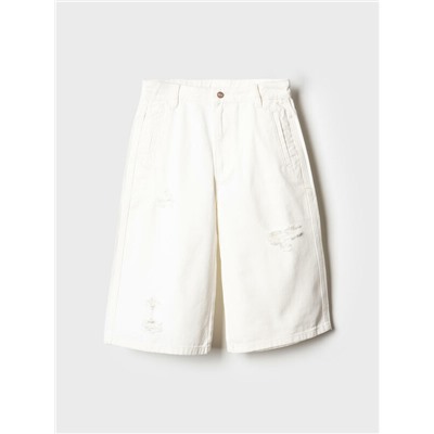 Шорты текстильные джинсовые для девочек