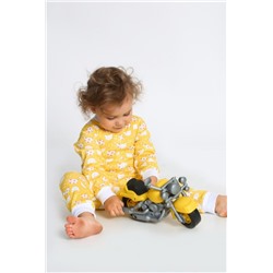 Комбинезон нательный на молнии Футбол (Желтый)