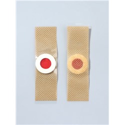 Пластырь для ног, набор - 12 шт., на клеевой основе, бежевый