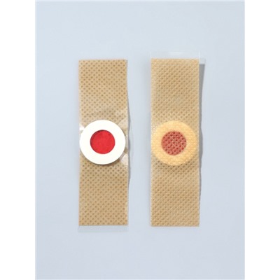 Пластырь для ног, набор - 12 шт., на клеевой основе, бежевый