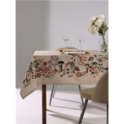 Скатерть «Этель» Nature forest 146×180 см, 100% хлопок, репс 210 г/м²