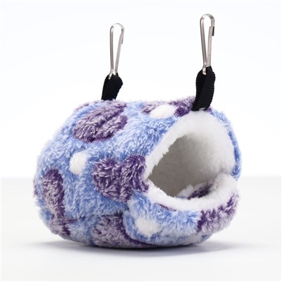 Домик для грызунов «Сердце», из флиса, 10×15 см, фиолетовый