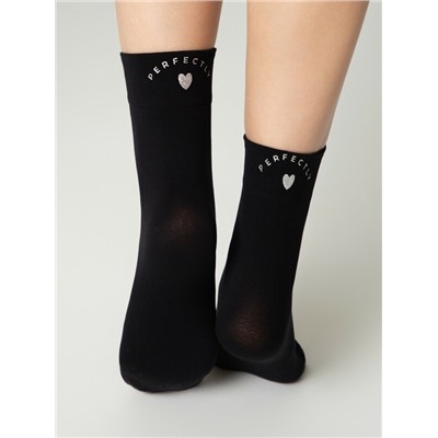 Полиамидные CONTE FANTASY Матовые носки с сияющей термоаппликацией Perfectly