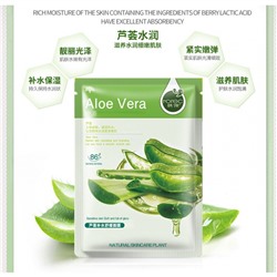 Маска для лица увлажняющая с экстрактом алоэ Hchana