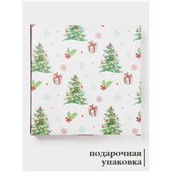 Тарелка Доляна «Новогодняя ночь», d=22.5 см, керамика, разноцветная