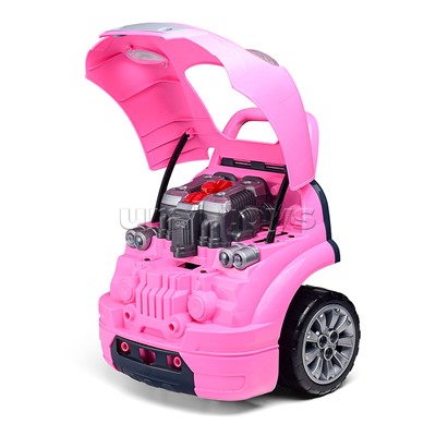 Набор Автомеханик ( разборные детали под капотом, свет/звук, дистанционный пульт), в коробке