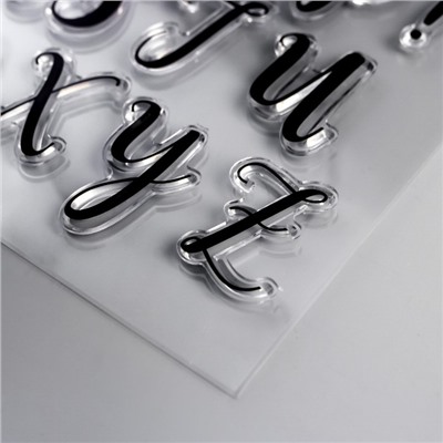 Штамп для творчества силикон «Английские буквы», 18×14 см