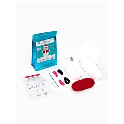 Набор для вязания игрушки «Котик в шапочке», 18 см, амигуруми