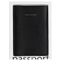 Обложка для паспорта черный,кожзам 3-619/01 Bruno Visconti