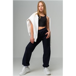 Брюки джоггеры из футера для девочки Happyfox