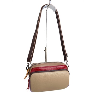 Женская сумка из натуральной кожи, цвет  мультицвет