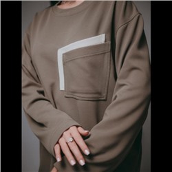 Свитшот женский Дабл (Хаки)