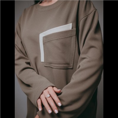 Свитшот женский Дабл (Хаки)