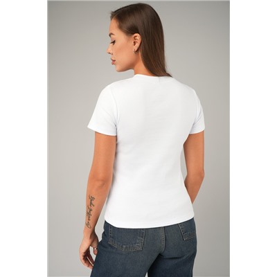 Женская футболка в рубчик Happyfox