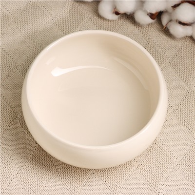 Кашпо - бонсайница «Мира», круглое, 18×18×7 см, белое