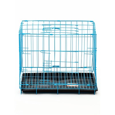 УЦЕНКА Клетка для собак 51×35×41 см, голубая