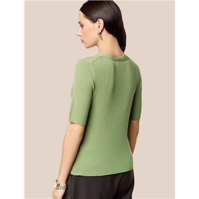 Джемпер тонкой вязки из вискозы с нейлоном