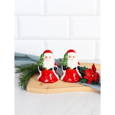 Набор для специй новогодний Дед мороз / 249281 /уп 72/ 12х5х7,5 см