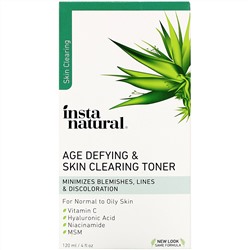 InstaNatural, Антивозрастной очищающий тоник, 120 мл (4 жидких унции)