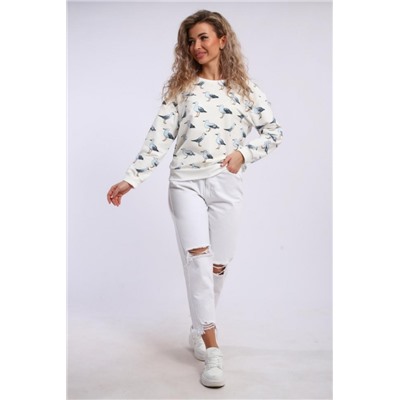 Свитшот женский арт. СФ-03-105 (Чайки)