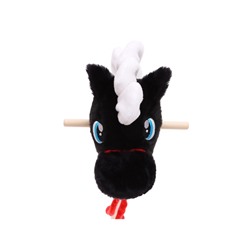 Мягкая игрушка «Конь-скакун», на палке, МИКС, чёрная