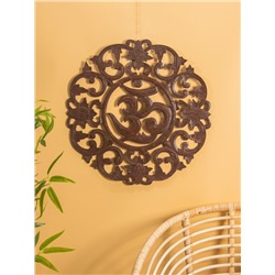 Панно «Ом», 60×60×1 см, коричневое