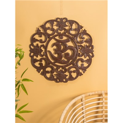 Панно «Ом», 60×60×1 см, коричневое