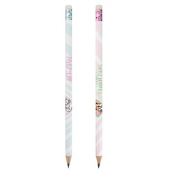 Карандаш черногр. "КОТИКИ И ДРУЗЬЯ" с ластиком, трехгранный HB70087 Феникс