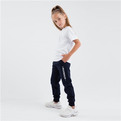 Футболка детская однотонная, белая, рост 152 см